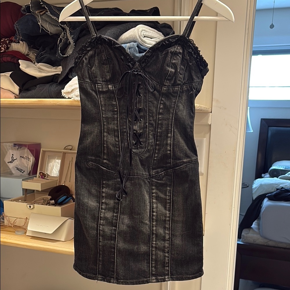 Guess Denim Corset Dress